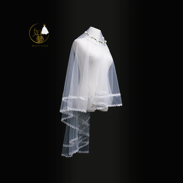 
Finger length Chapel Wedding Veil supplier 