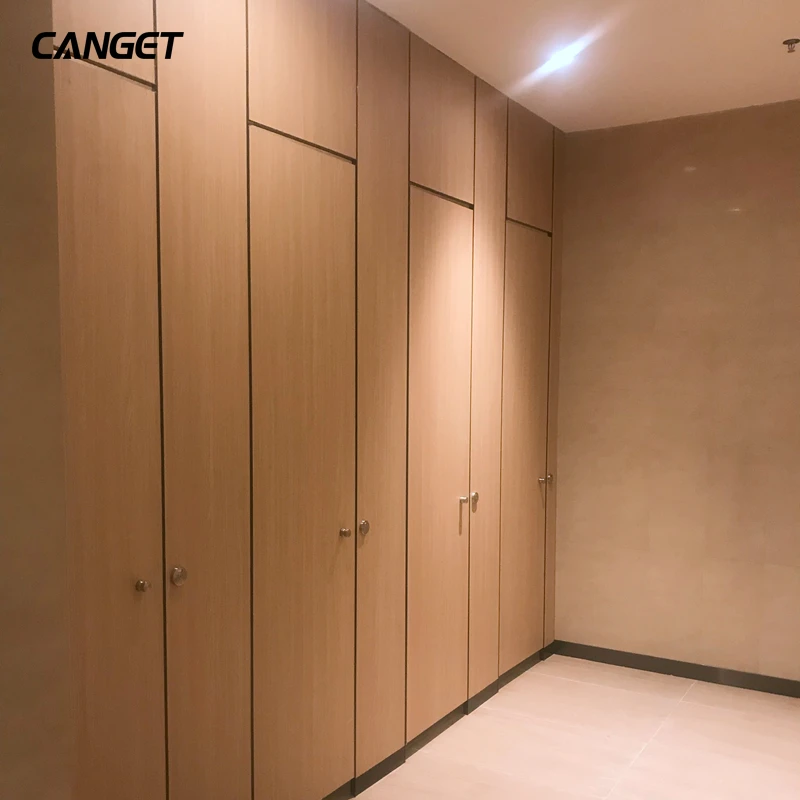 Wood compact laminate honeycomb public toilet cubicle partition bathroom partition