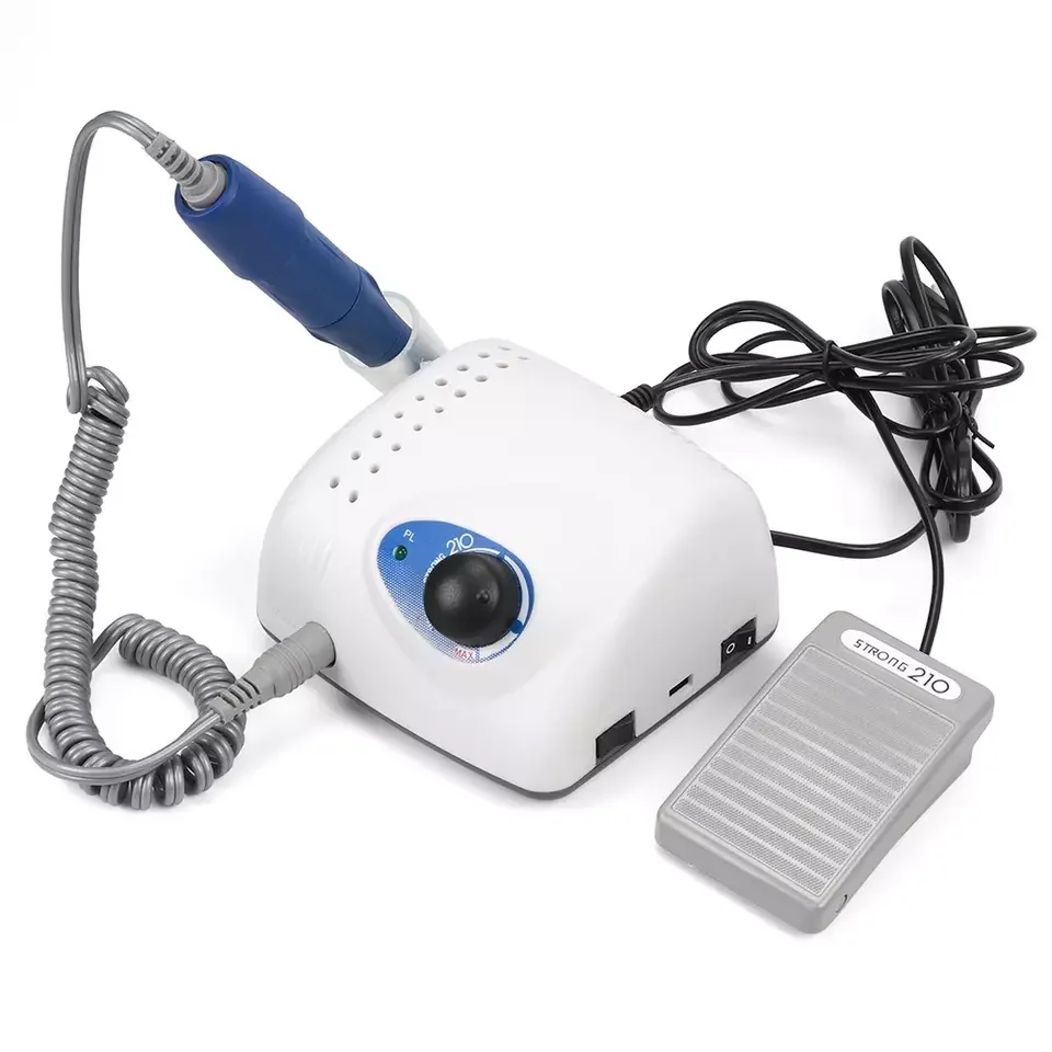 Hot sale high  quality Korea strong 210+105L high speed 35000rpm manicure machine nail drill nail tool 210