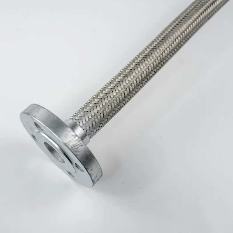ISO 316L Corrugated stainless steel mesh hose flexible