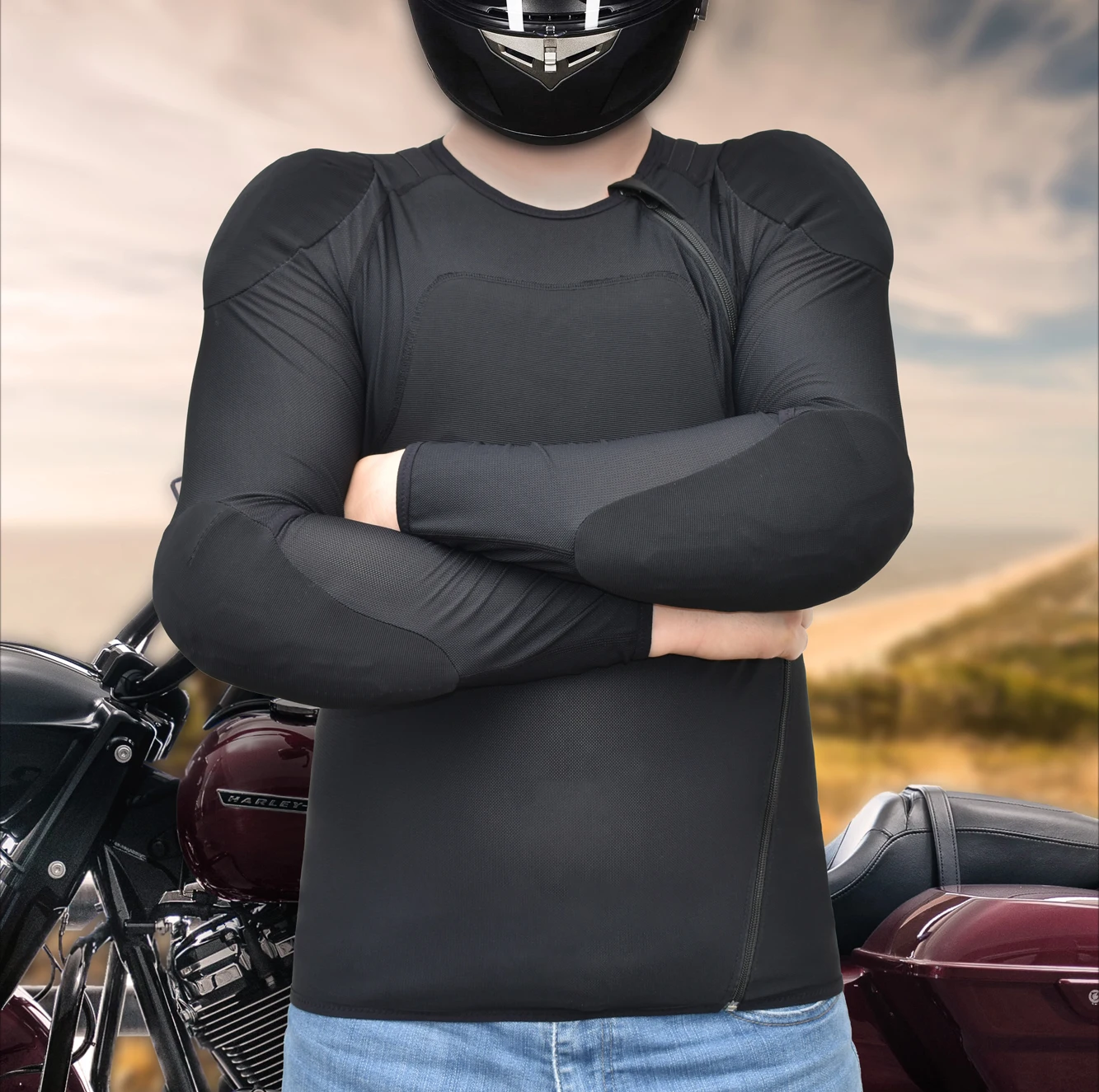 OEM Protective Outdoor Sports Men Riding Cycling Full body Armor Motorcycle Jacket Protective Pad