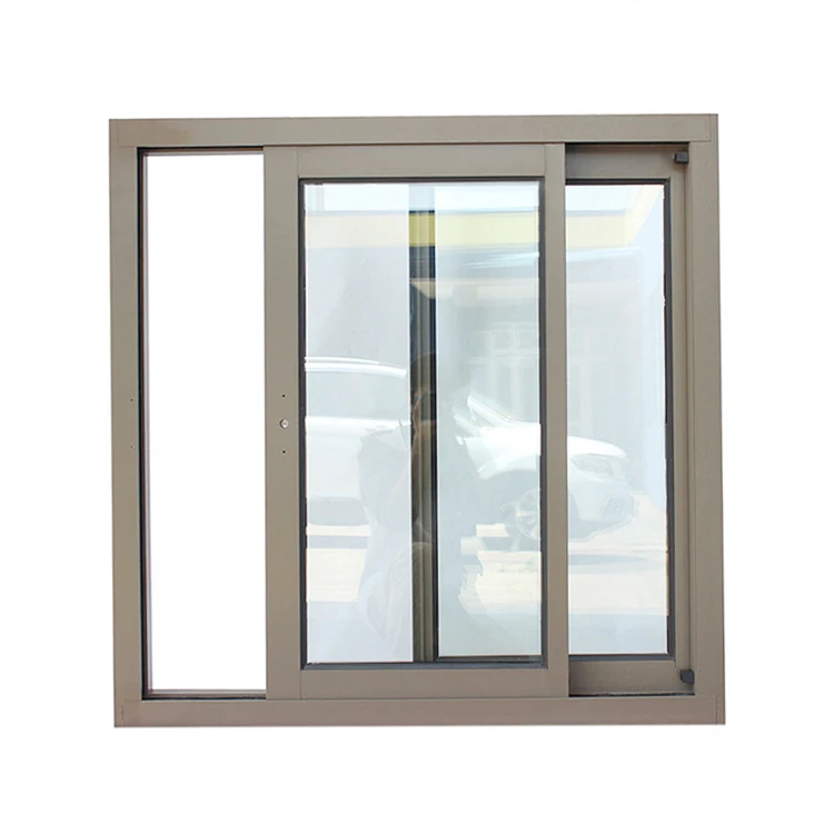 Customize simple design sliding window double glazed aluminum alloy glass sliding windows