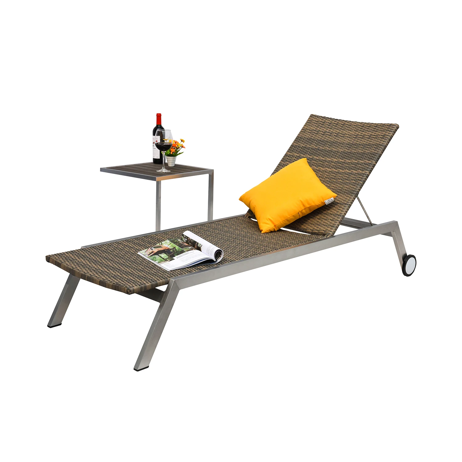 Самая популярная гостиничная уличная Лежанка для бассейна, салонный металлический стул, удобные Ротанговые/плетеные стулья для отдыха