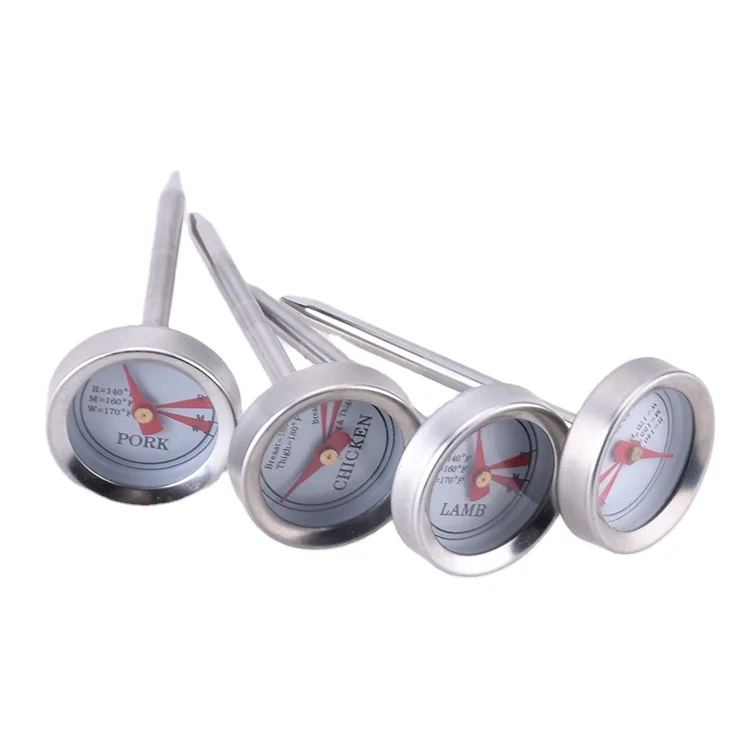 Термометр для духовки мяса, биметаллический, можно мыть в посудомоечной машине