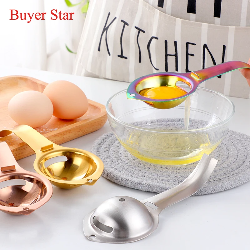 Stainless Steel 304 Colored Egg Yolk Divider Tools Convenient Egg Yolk Separator