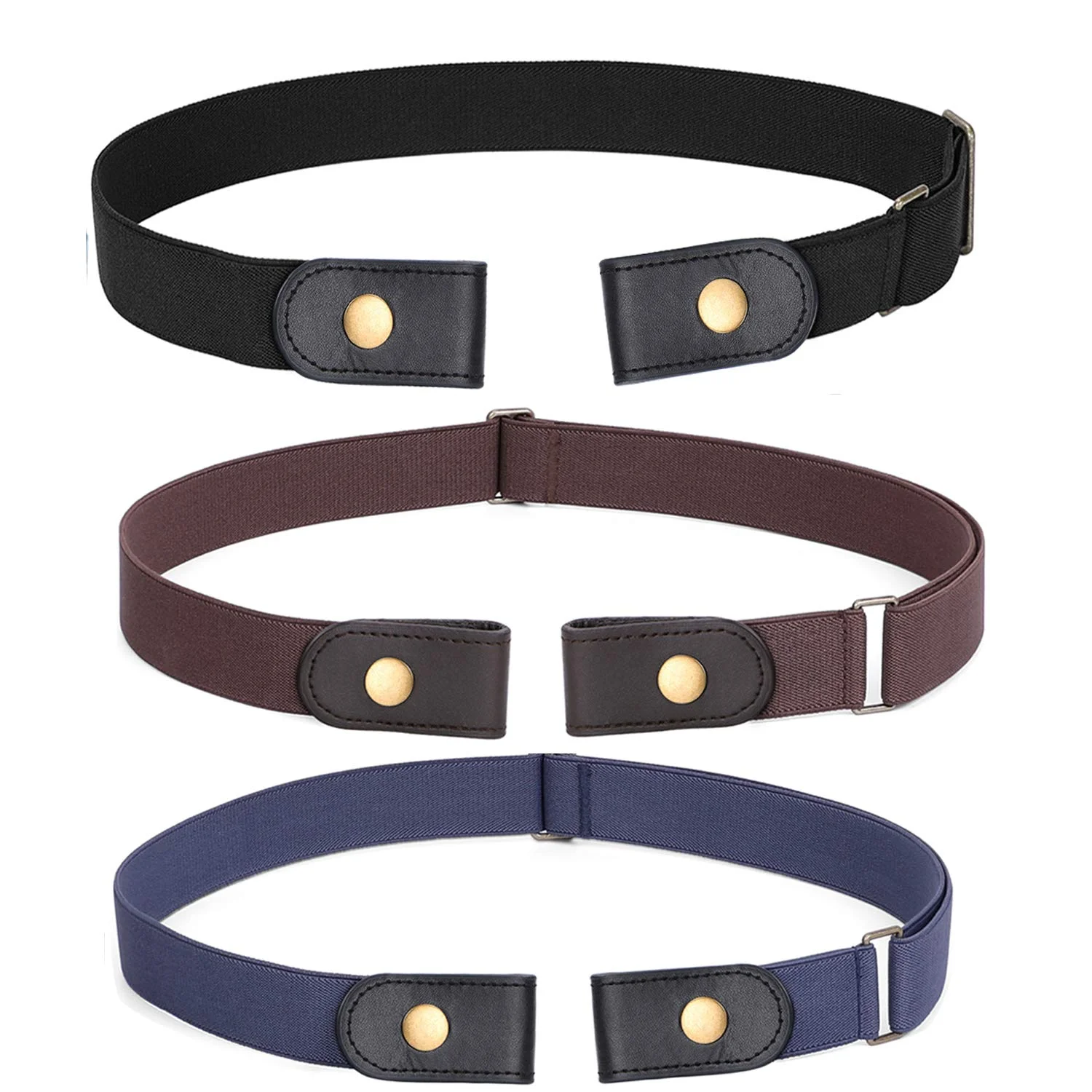 OEM Buckle-Free Waist Belt For Jeans Pants No Buckle Stretch Elastic Waist Belt For Women/Men