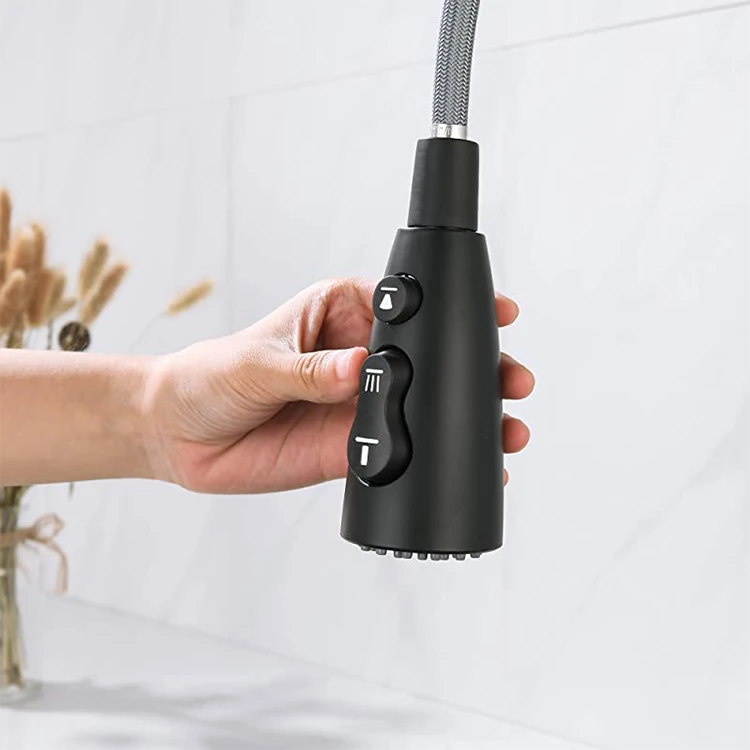 AK3 Kitchen Pull Out Spray Head Replacement Part Bathroom Kitchen Sink Tap 3-Function Splash-Proof Kitchen Faucet Aerator