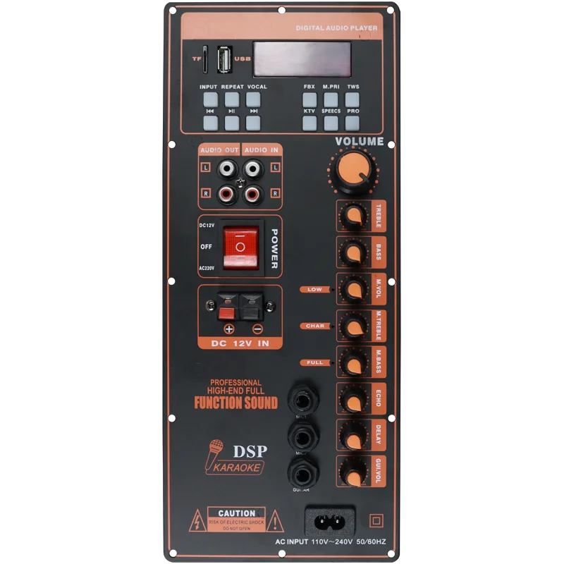 100W Active Speaker Amplifier Module Powered Board Speaker Panel Decoder Board For Trolley Speaker Audio Amplifier Module