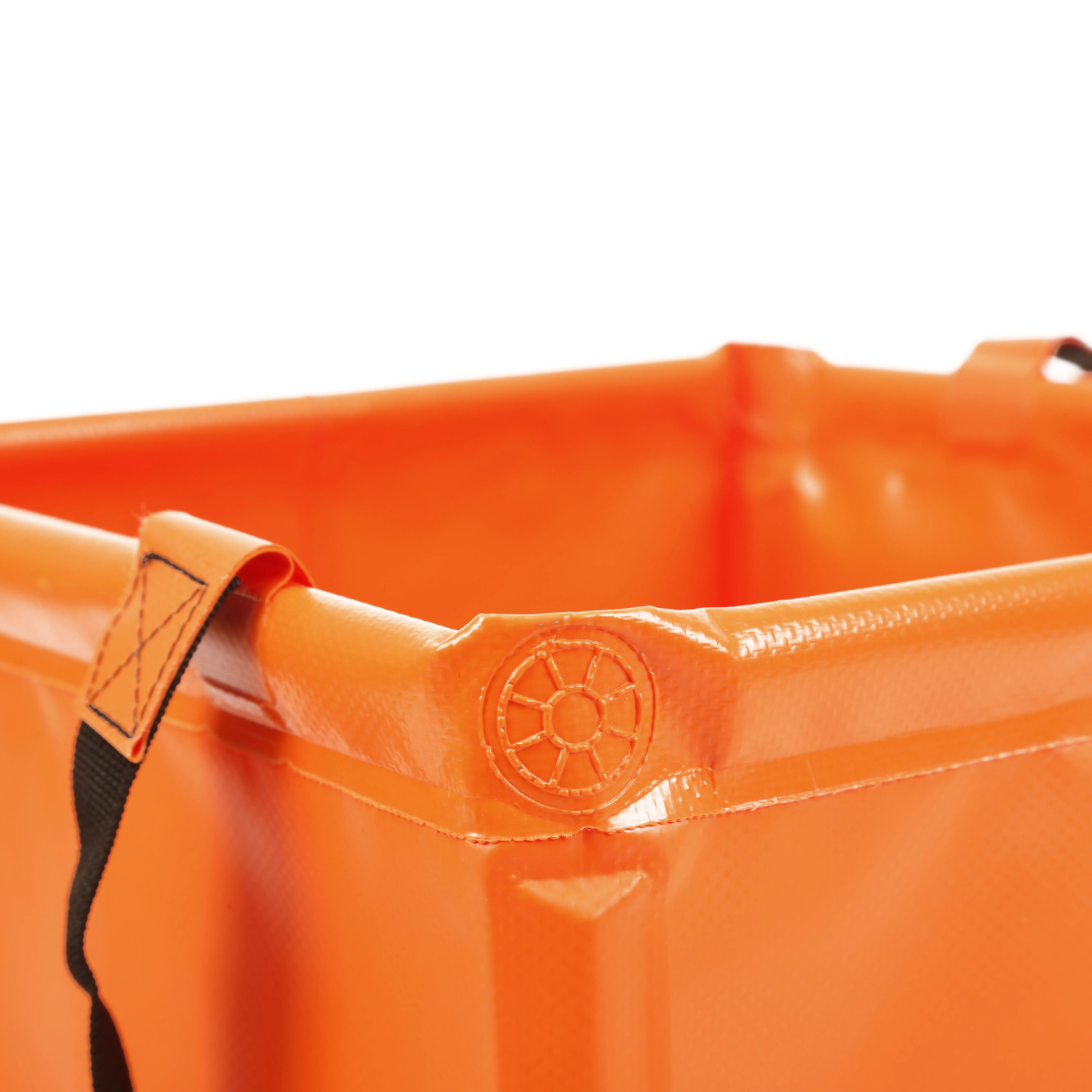 KingGear Custom Printed Lightweight Compact Portable Folding Water Container Camping Collapsible Square Bucket