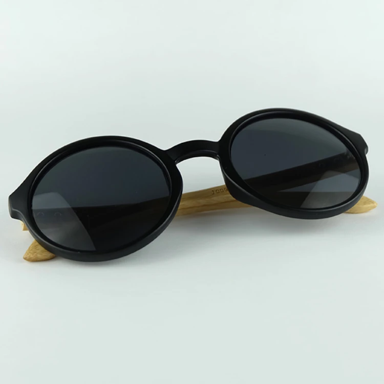 Bamboo Sunglasses Cool Round Frame lentes de sol Hand Made Natural Wood Sun Glasses custom eyeglasses