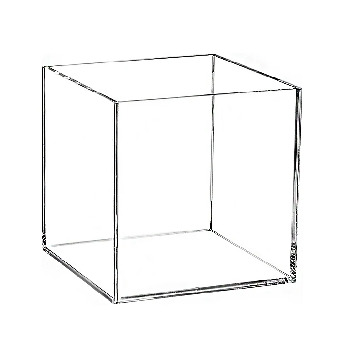 Multifunctional Clear Acrylic Vase Square Acrylic Wedding Table Centerpiece Vase For Party Hotel Decor
