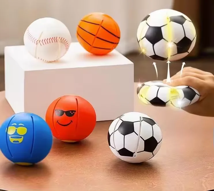 Dog Elastic Glow Magical Toy Hand Pressure Glowing Ball Pet Bite Resistant Indestructible Pet Toys Dog Ball