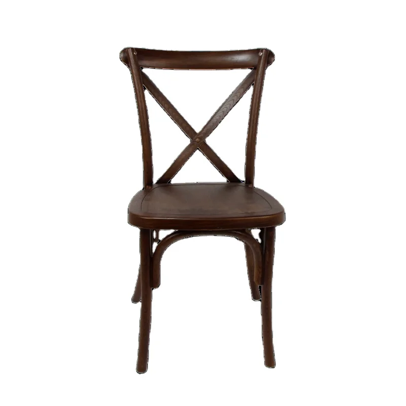 PP Resin Plastic Durable and UV Protected Outdoor Cross Back Chair Resin