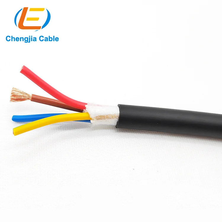 4X0.5, 4x0.75, 4x1,4x1.5, 4X2.5,4X4,Double Shielded, VFD Motor Supply Cable Robot Cables Shielded EMI Preferred Motor Power