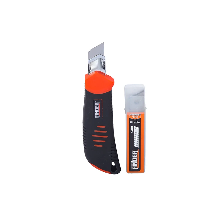 Инструменты для поиска 2020, 4 шт., лезвия из высокоуглеродистой стали с защелкивающимся лезвием, набор ножей 18 мм, 10 шт. лезвий, рукоятка из АБС-пластика