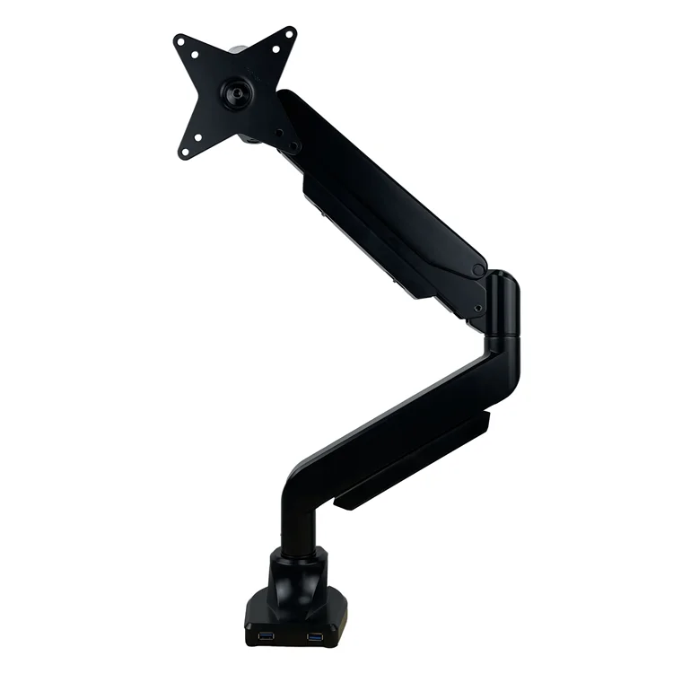 
Gas spring aluminum large load bearing ergonomic design with USB monitor stand 