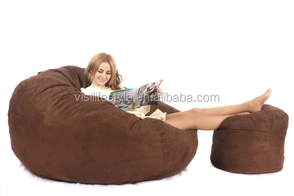 Замшевый чехол beanbag ленивый диван Прямая поставка Современный художественный домашний мешок