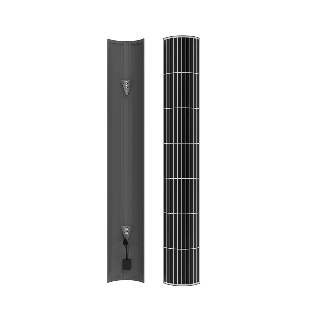 COLL Vertical Solar Street Light Solar Panel Curved Mono crystalline Silicon Combine 40W
