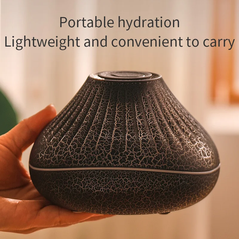 Household Essential Oil Volcano Flame Humidifier air Aroma Diffuser Water Vaporizer Home   Luxury Fragrance Machine