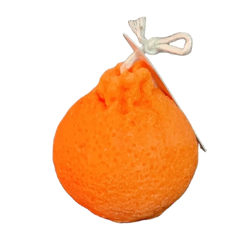 Customized High Quality Fruit Shaped Scented Soy Candle Lemon Aromatherapy Candles Orange Customized Logo Soy Wax Custom Ugly