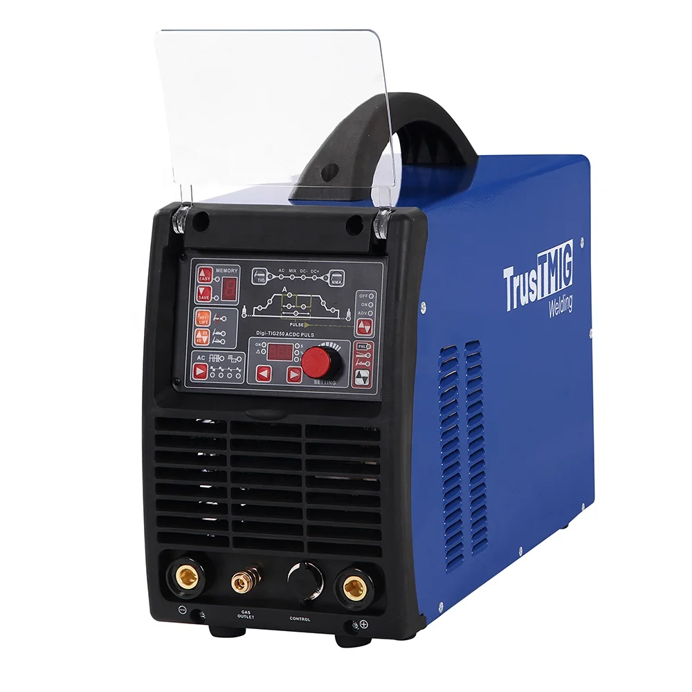 Новый Стиль Портативный IGBT инвертор Digi-Tig 250 AC DC импульсный дуговой сварочный аппарат