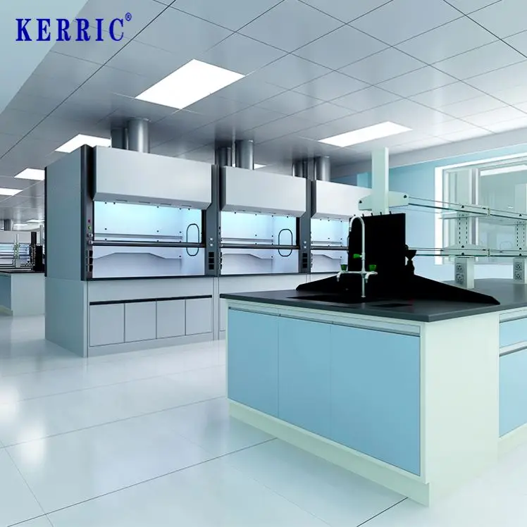 Customized design school laboratory furniture steel work bench lab table