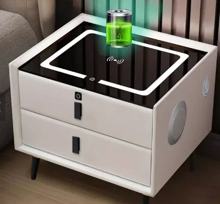 3.8mm 4mm 4.5mm 5mm Smart  Nightstands Glass Tempered Glass Bedside Cabinet Glass for bedroom