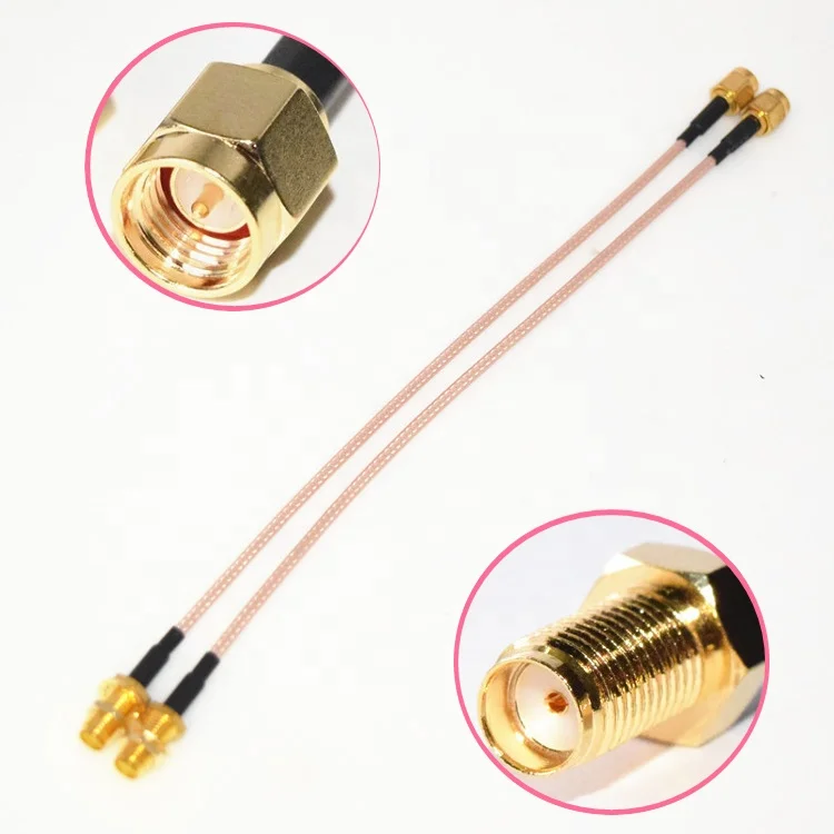 Высококачественный 20 см SMA штекер-гнездо MF разъем Wi-Fi роутер Антенна удлинитель медный провод позолоченный