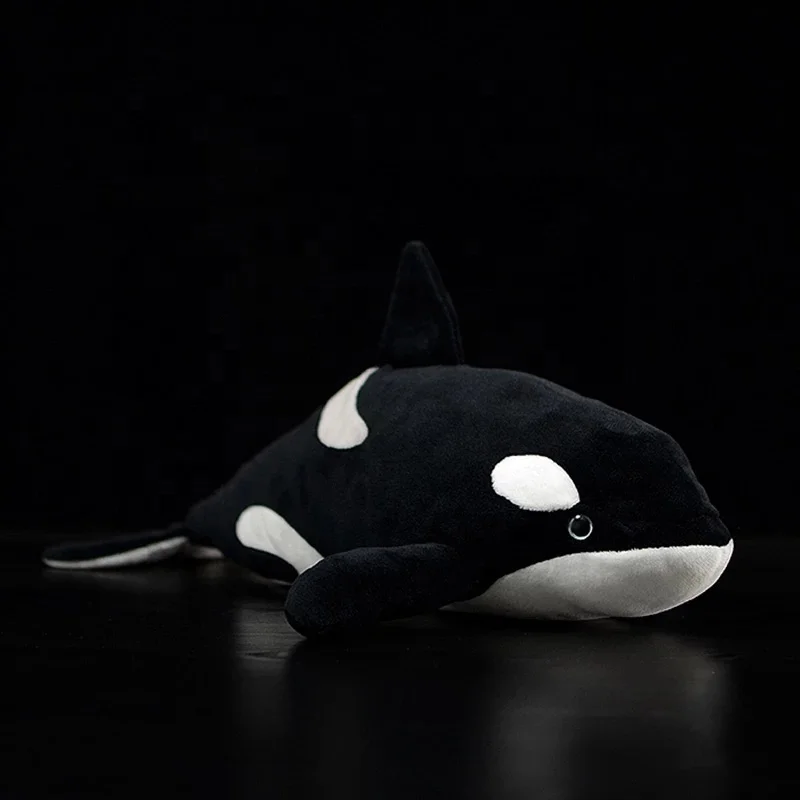 Real Life Orca Plush Toys Extra Soft Killer Whale Stuffed Toy Lifelike Sea Animals Plush Dolls Gifts For Kids
