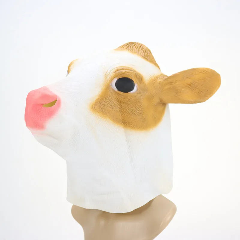 customized high quality cow head animal Latex mask Latex halloween mask