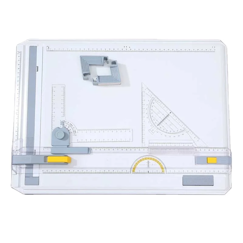 Newest With Parallel Motion Protractor Adjustable Angle Geometric Figures Stencil Drawing Board