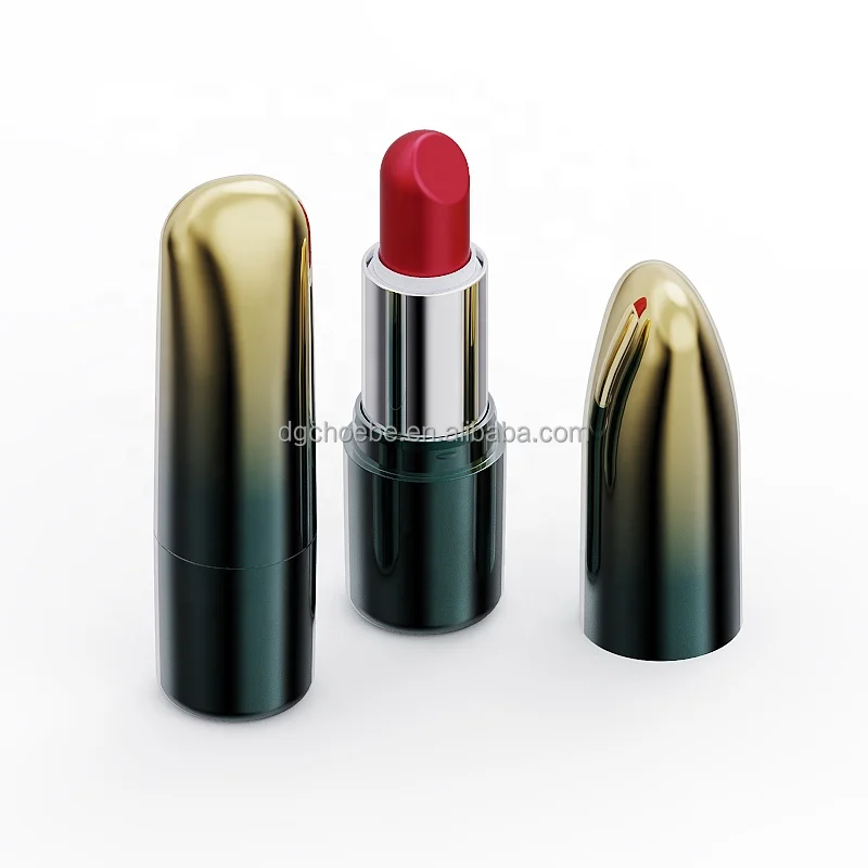 China Custom Factory Price Custom Luxury Makeup Packaging Gradients Red Silver Cosmetic Container Pen high end Lipstick Tubes