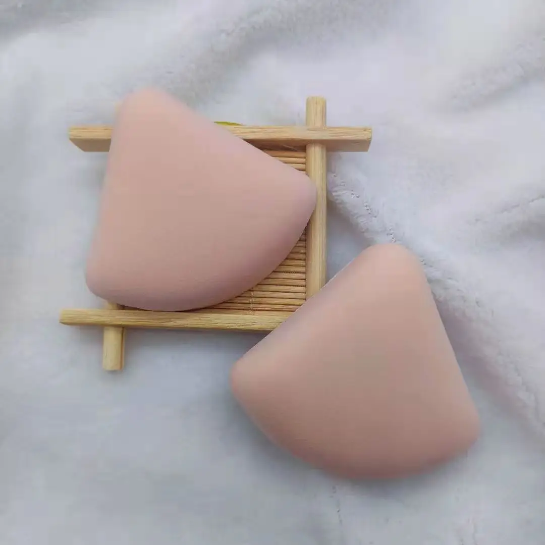 FEIYAN Dry And Wet Dual-use Foundation Liquid Make-up Sponge Face Pink Powder Cotton Cushion Finger Triangle Makeup Sponge Puff