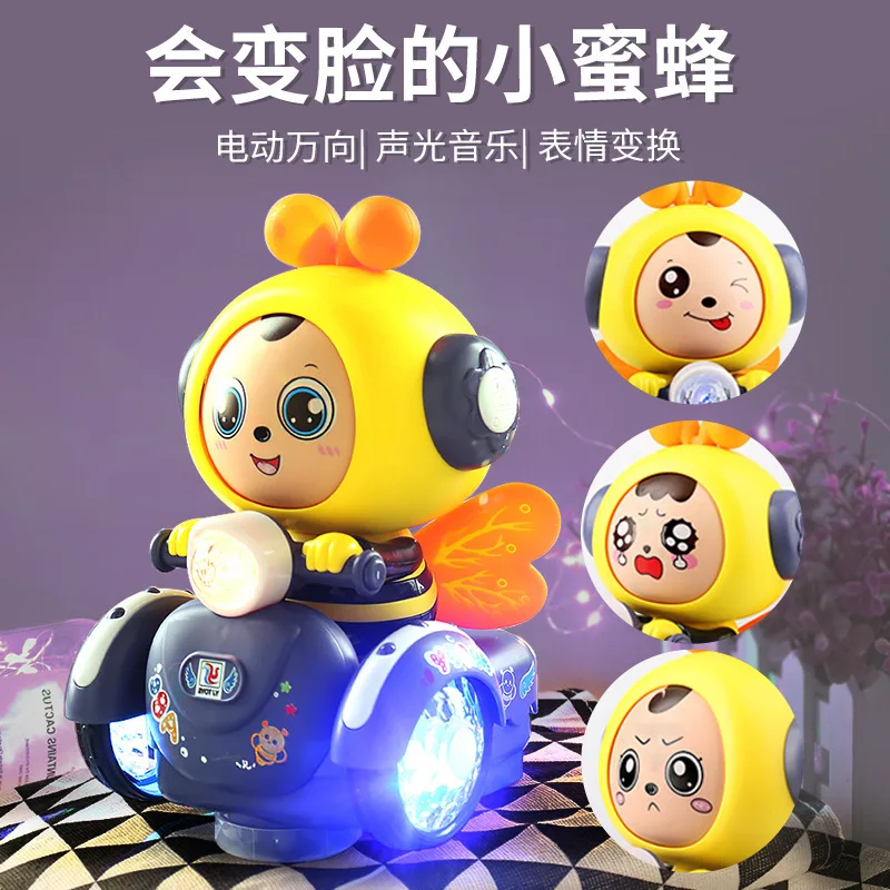 Children Toys 2023 Toys For Child Electric Cartoon Bee B/o Rotating With Music Luminous Kids Gifts Toy