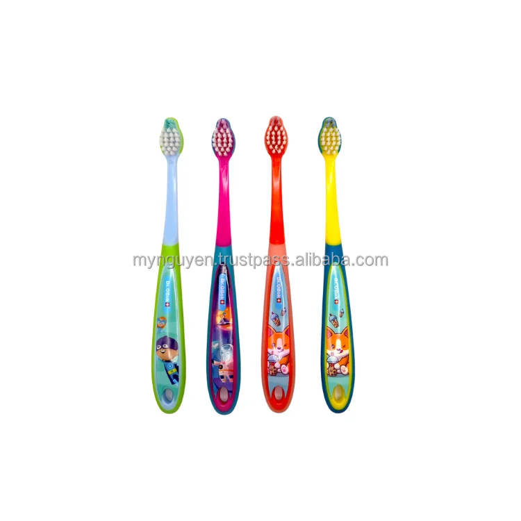 Soft Rubber Handle Baby Toothbrush Wholesale Toothbrush For Kids Custom ISO Certification Blister Package Viet Nam Supplier