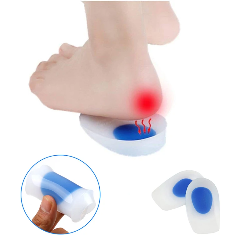 Heel Cup Pads for Bone Spurs Pain Relief Protectors Feet Best Insole Gels Treatment