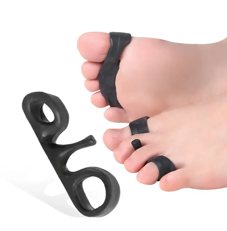 Hot Sale Gel Double-hole Snail Toe Separator Silicone Bunion Corrector Hallux Valgus Protector Toe Spacer