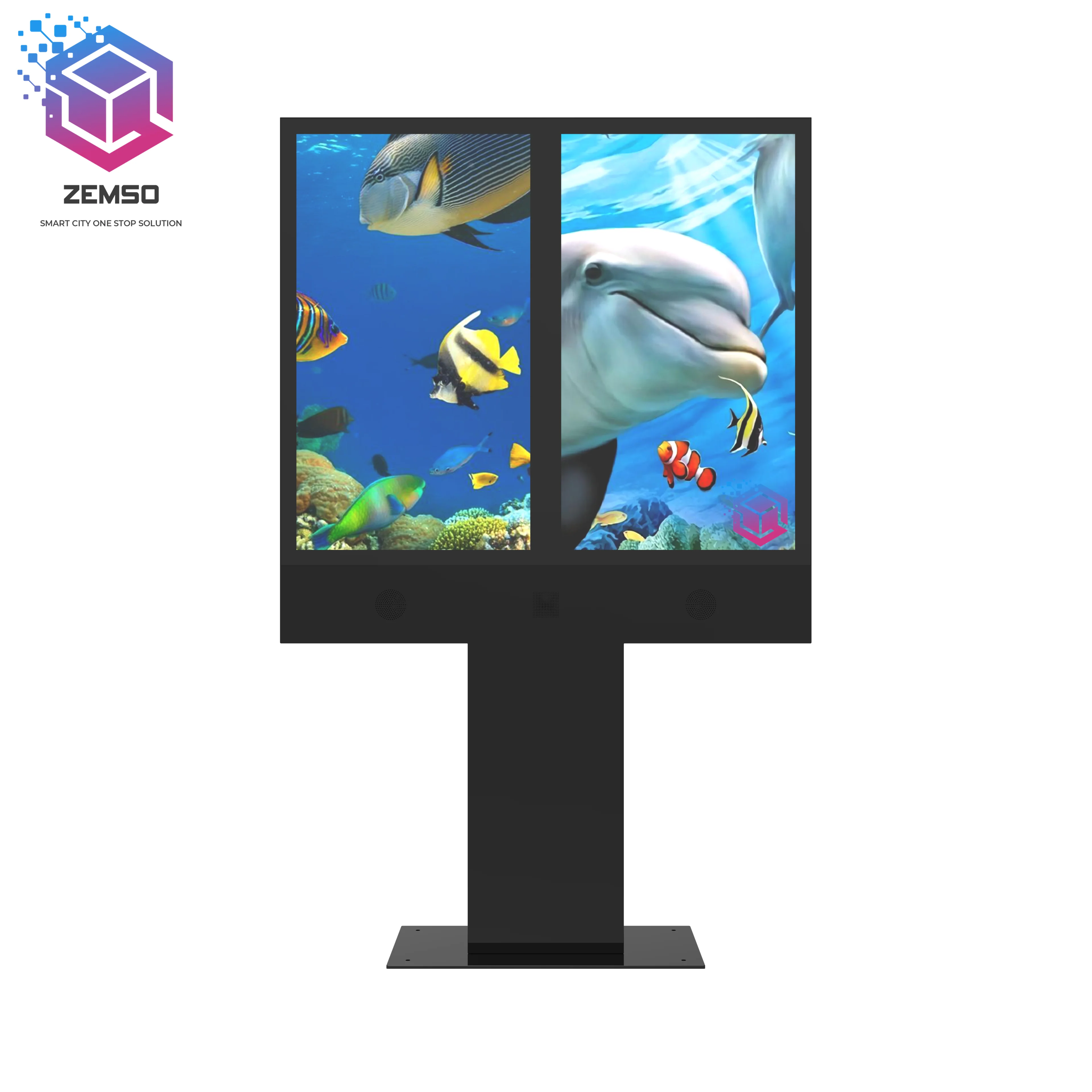 55 inch lcd advertising display floor standing digital signage drive-thru menu board