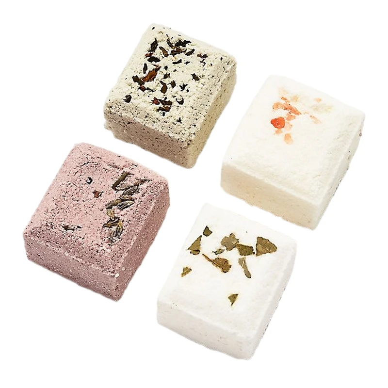 Herbal Eucalyptus Lavender Shower Steamer Gift Set Bubble Colors Vegan 45g Aromatheropy shower steamer for Bath and body Care