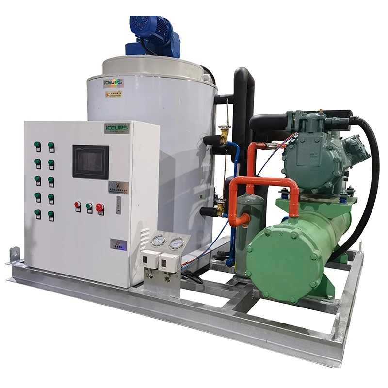 China Cheap Ice Maker 5 Ton Flake Ice Machines Industrial Ice Making Machine Flake For Chemical Dyes Biological Research Etc
