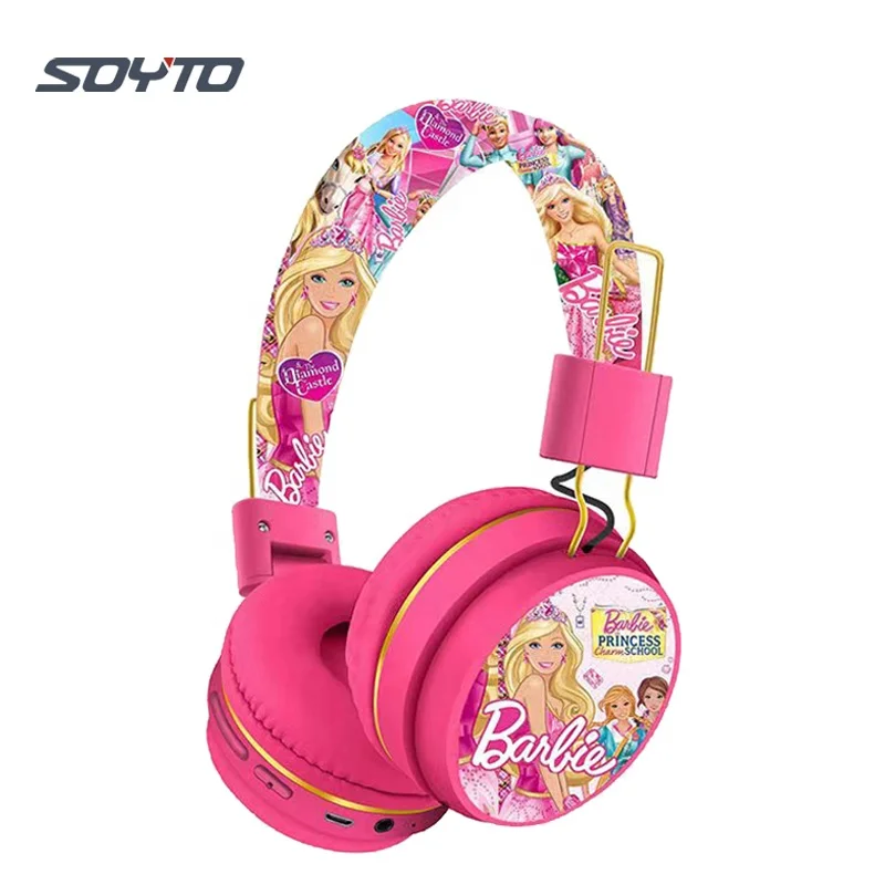 Shuoyin Barbie pink doll toy audifonos inalambricos mario wireless headset headphone headphones dolls toys for girl girls barbie
