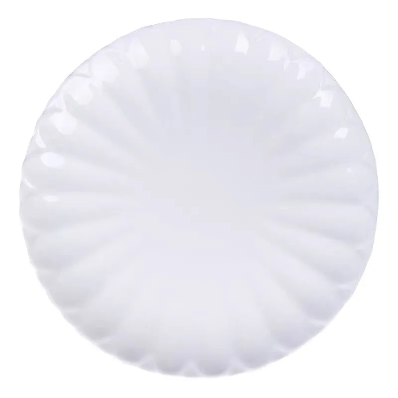 Custom Logo Luxury Unbreakable Round Plastic Melamine Dinner Dishes Plates for Restaurant