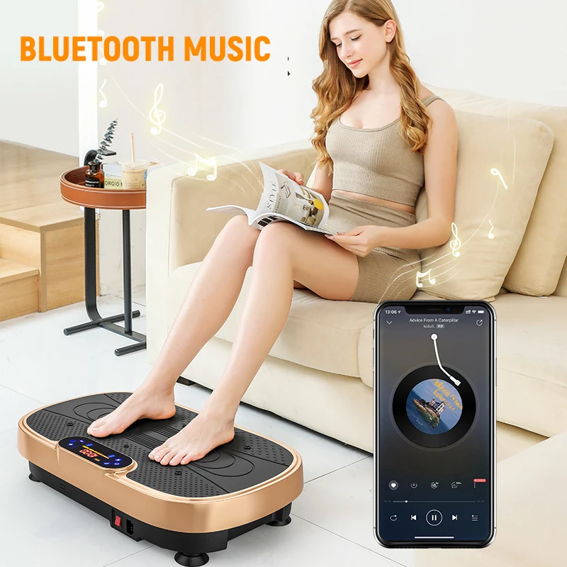 New Arrival Crazy fit Updated Fashionable Mini Vibration Plate Exercise Machine with Bluetooth Home Use