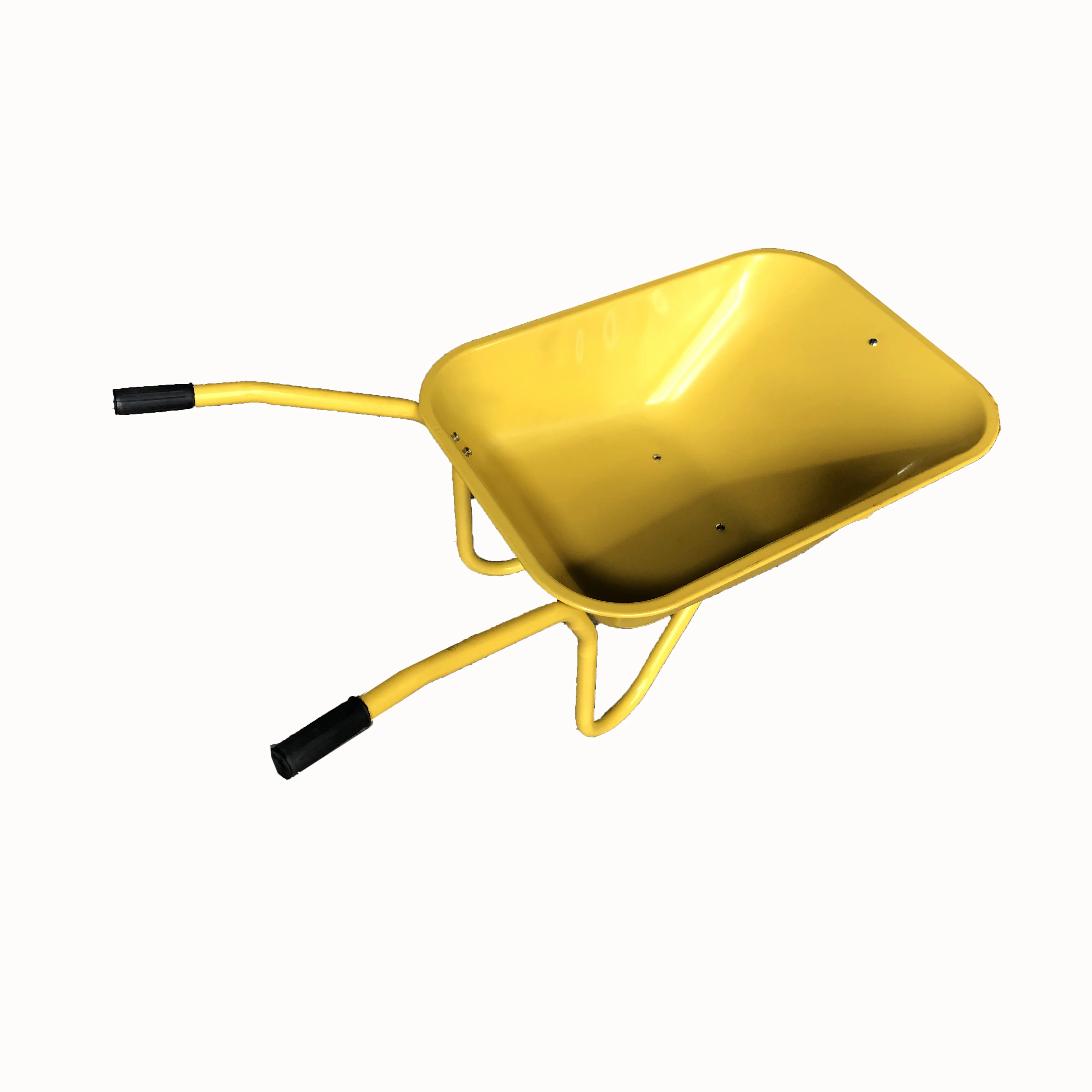 Wholesale Steel Frame Garden Metal Wheelbarrow Heavy Duty Builders Barrow with Pneumatic Wheels