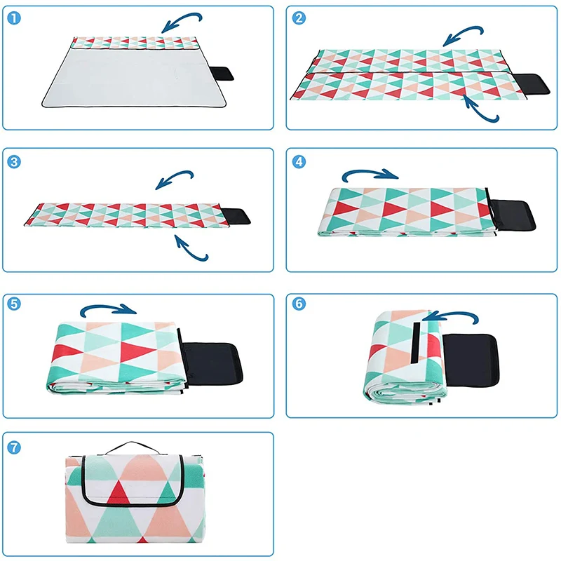 Cheap price waterproof 220x220cm polyester fleece picnic blanket