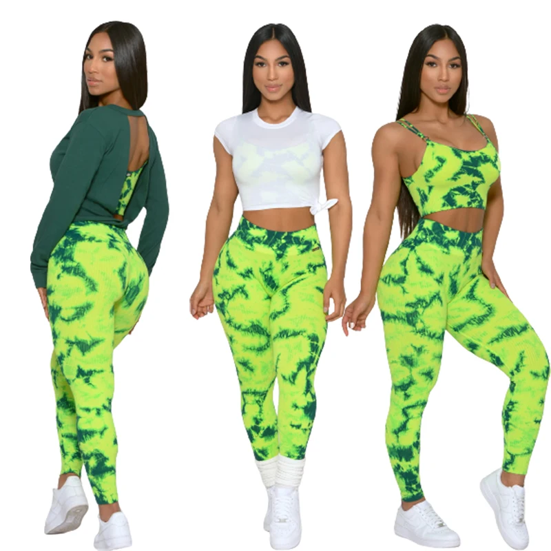 Bless 2022 new arrivals womens yoga sets unique elastic elastic fitness sports wear suits clothes thin yoga sets