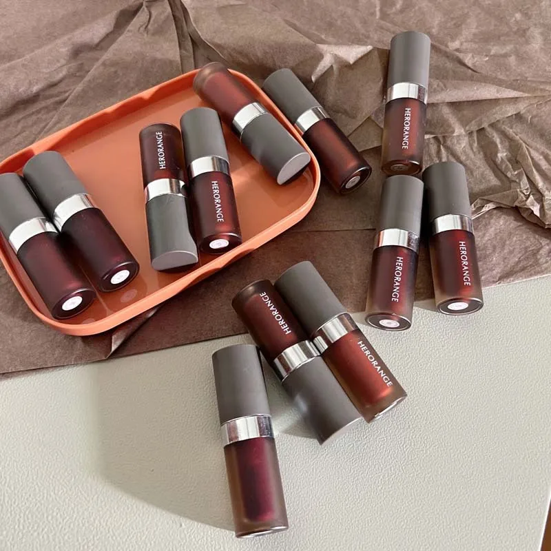 Hot Sale HERORANGE Non Sticky Pigmented Glossy Liquid Lipstick Watery Glow Lip Gloss Lipgloss