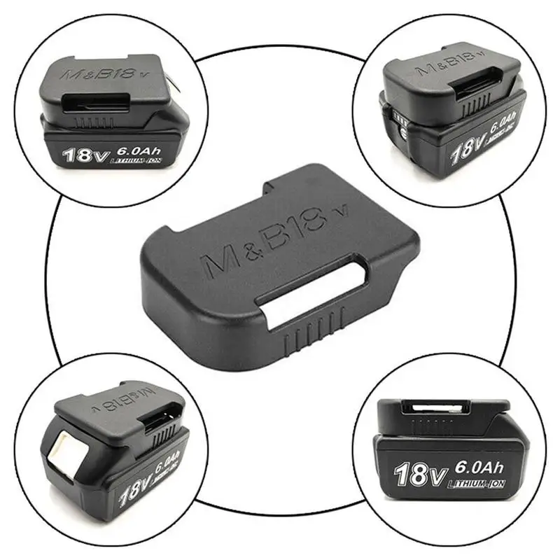 Держатель мощный черный держатель аккумулятора для инструментов Makitas/Bosches 18V держатель аккумулятора