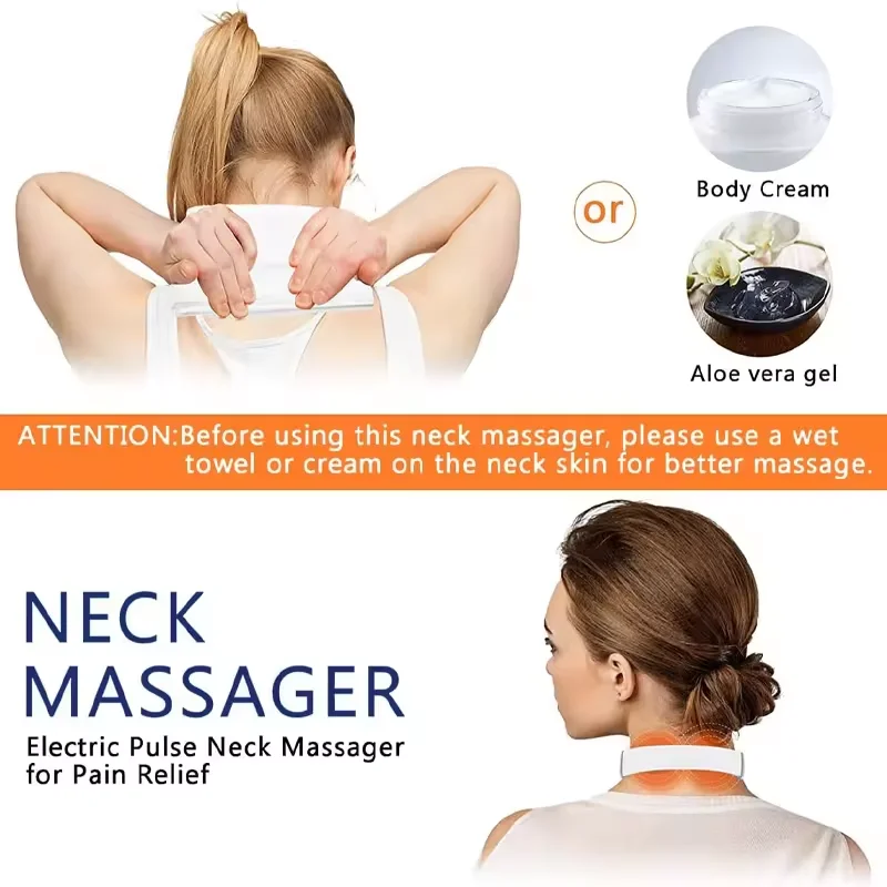 Intelligent Cervical Spine TENS Low Frequency Pulse Heating Massage 4D Smart Electric Neck and Shoulder Massager