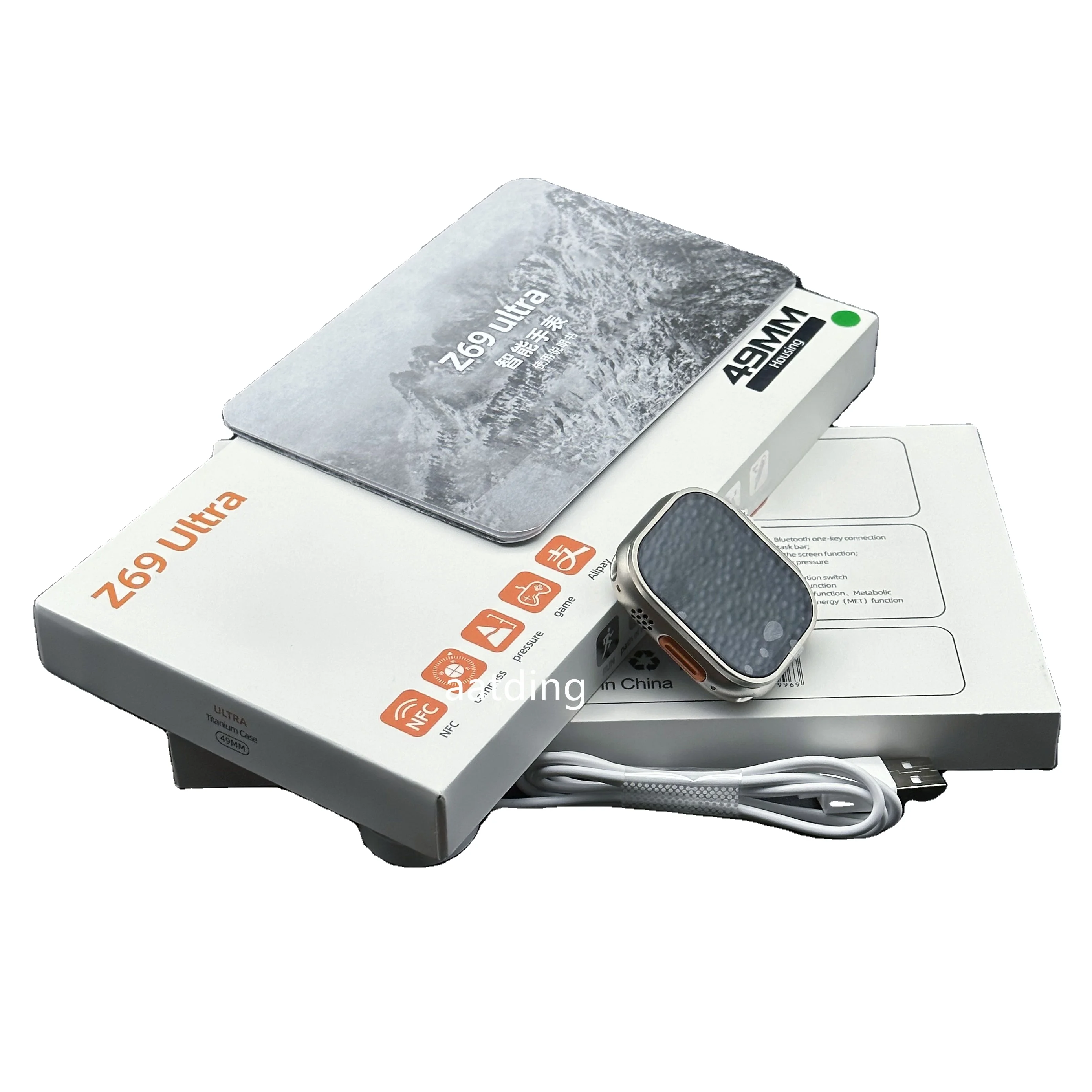 Newest Z69 Ultra 8 Smart Watch 49MM Series 8 Double Strap IP68 Waterproof Sports Smart Band PK Z56 Z66 Z57 Z68 Z69 i7 i8 Ultra